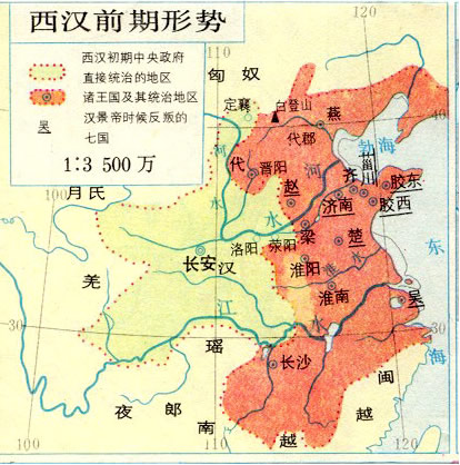汉朝初期地图
