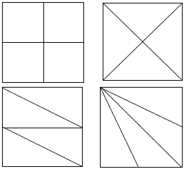 正方形六等分图片